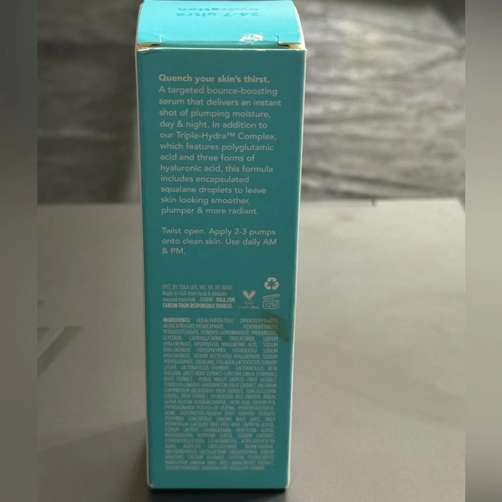 Tula Skincare 24-7 Ultra Hydration Day & Night Serum